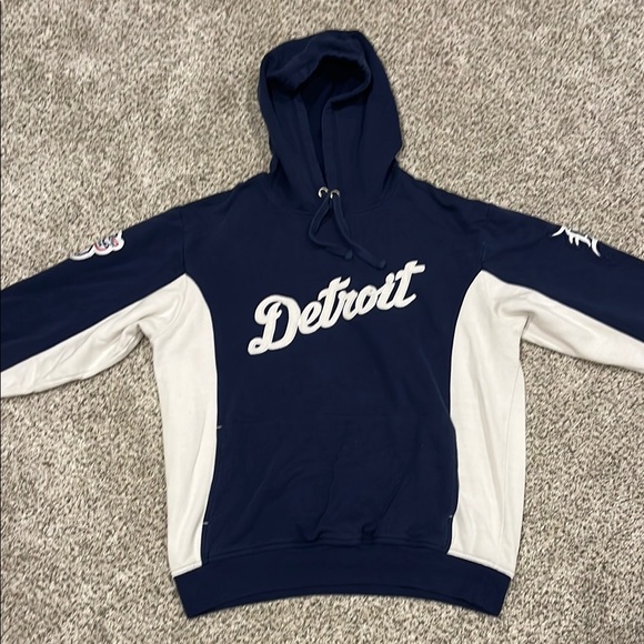 Other - Detroit Tigers Navy and White Hoodie